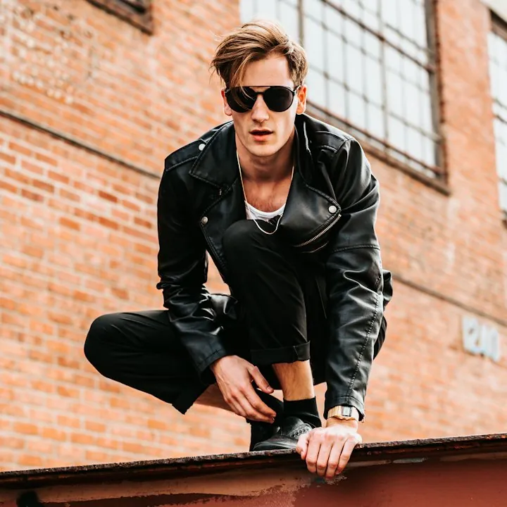 Leather jacket · 3 outfits · Demo Brand Instagram post