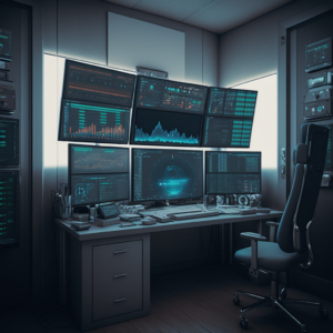 EliasCasque A 3D render of a trading room with monitors graphs 44518011 e922 4fbd ad35 8c9268cfbac6