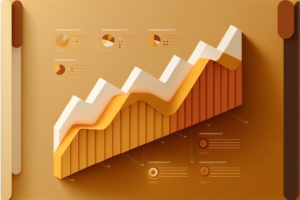 Freyja statistics graph in ocher and gold colors flat design st 366ffae4 0169 4799 8c3f f52d1fbc4cc8