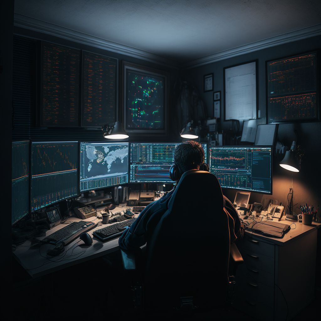 v12 third person view of a guy sitting at a 9 monitor gaming se 4d228e07 a8b2 4109 a232 756c276efb6e